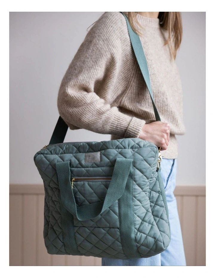 Changing Bag in Ivory Green image 2