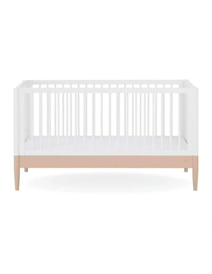 Eos Cot Bed - White | Powder Blush image 2
