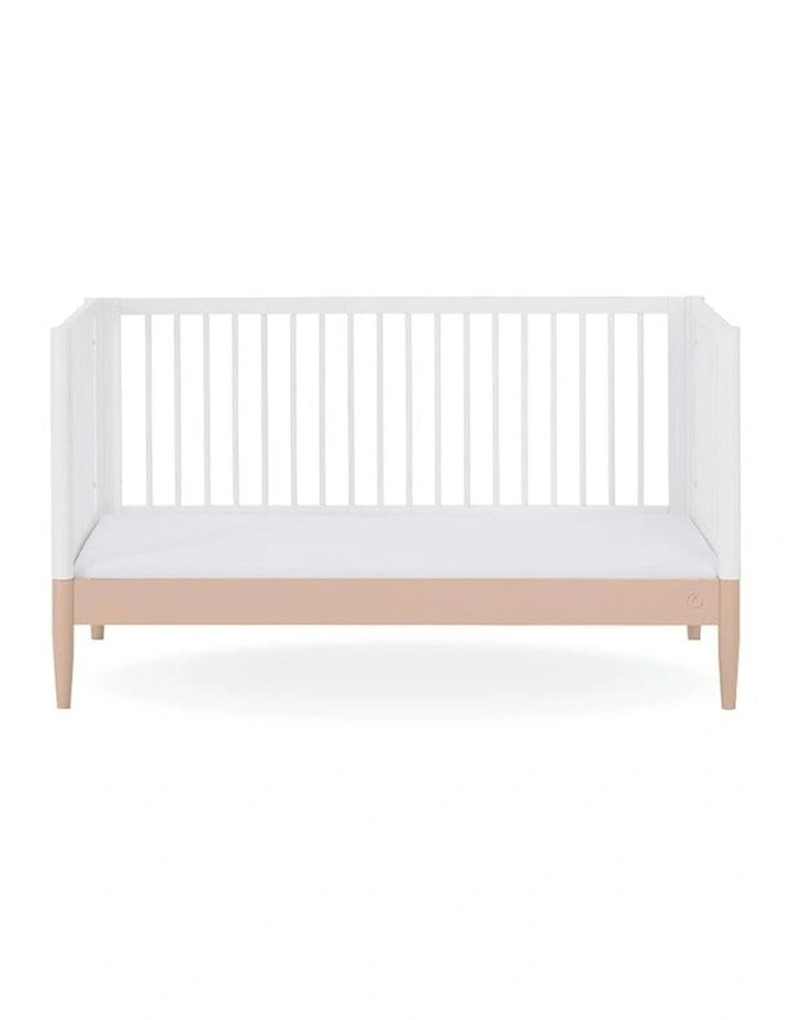 Eos Cot Bed - White | Powder Blush image 3