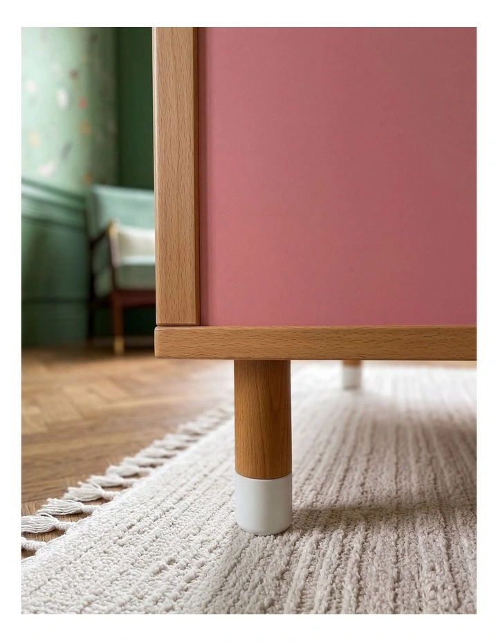 Bold Baby Cot - Pink and Green image 4