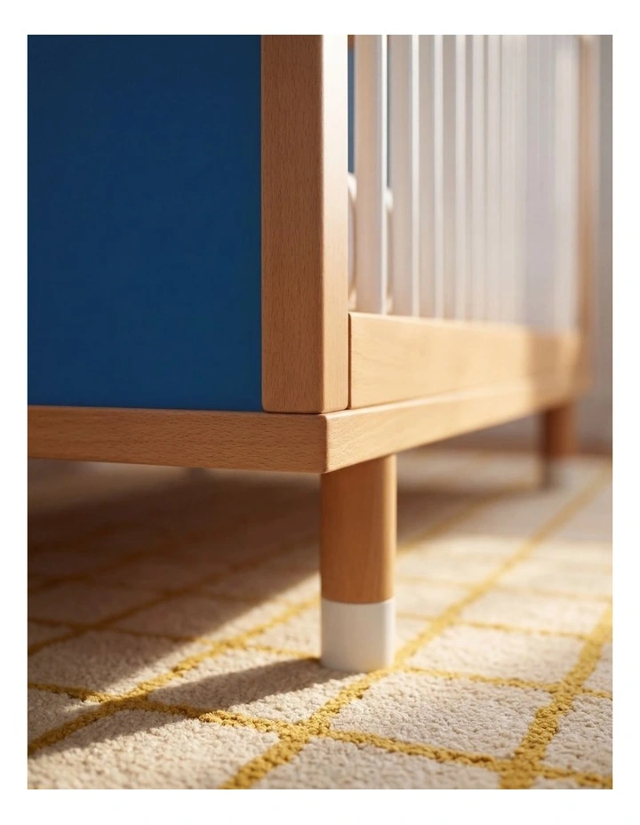 Bold Baby Cot - Blue and Deep Blue image 4