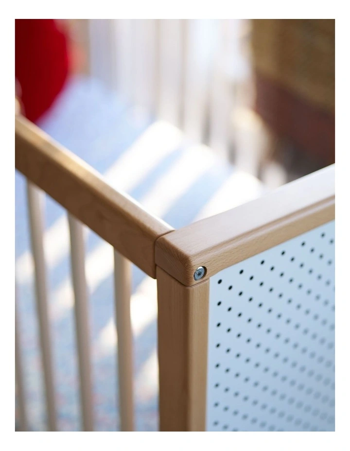 Bold Baby Cot - Blue and Deep Blue image 6