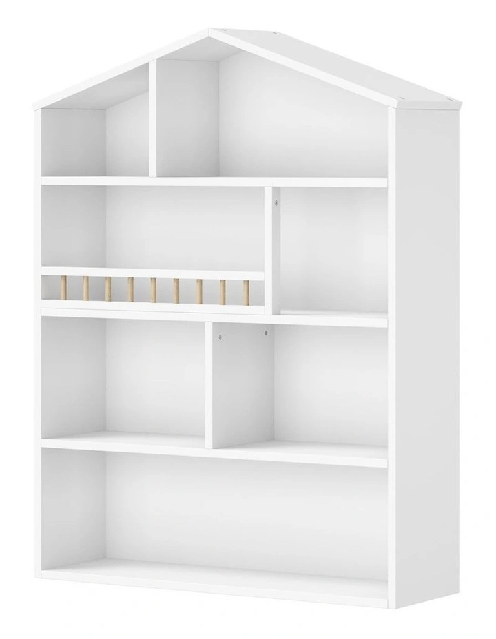Oikiture Kids Bookshelf Toy Storage Organiser Bookcase Display Shelf Rack image 1