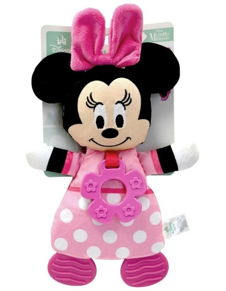 Minnie Mouse Blanket With Teether Toy 28cm image 1
