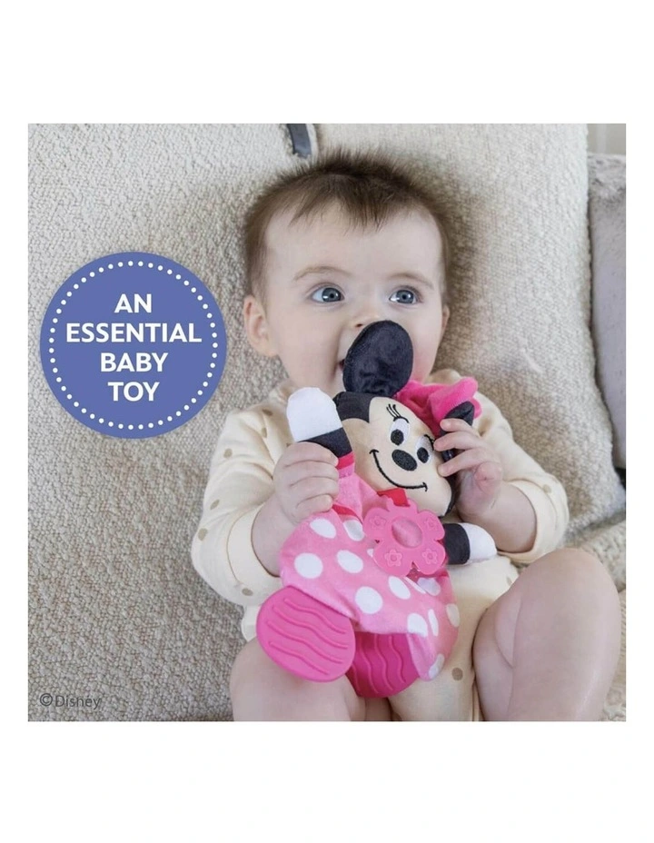 Minnie Mouse Blanket With Teether Toy 28cm image 6