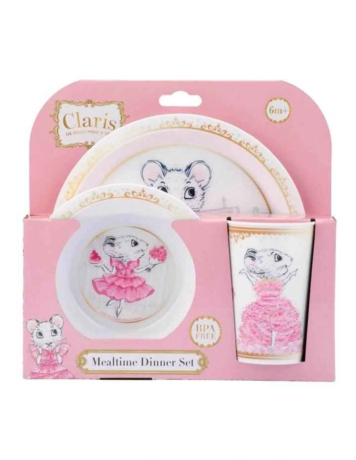 Claris Mealtime Dinner Set in Pink image 1