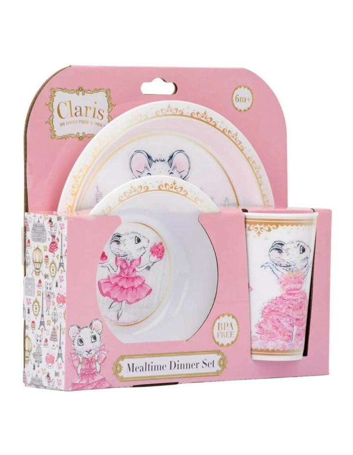 Claris Mealtime Dinner Set in Pink image 2