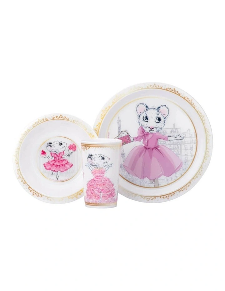 Claris Mealtime Dinner Set in Pink image 4