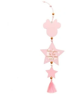 Minnie Mouse Love You To The Moon Hanging Ornament in Pink