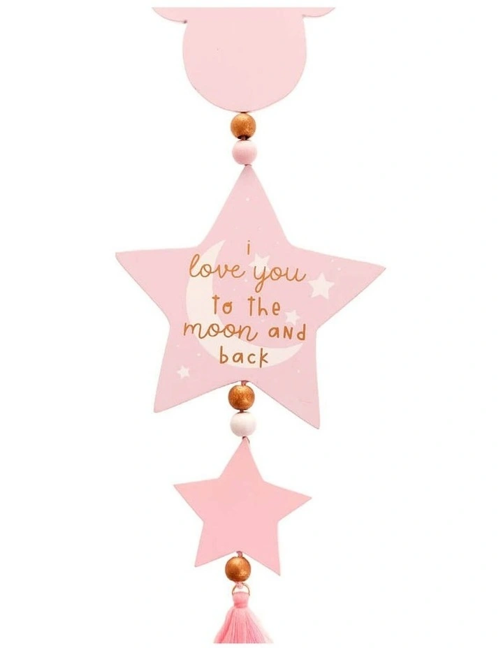 Minnie Mouse Love You To The Moon Hanging Ornament in Pink image 2