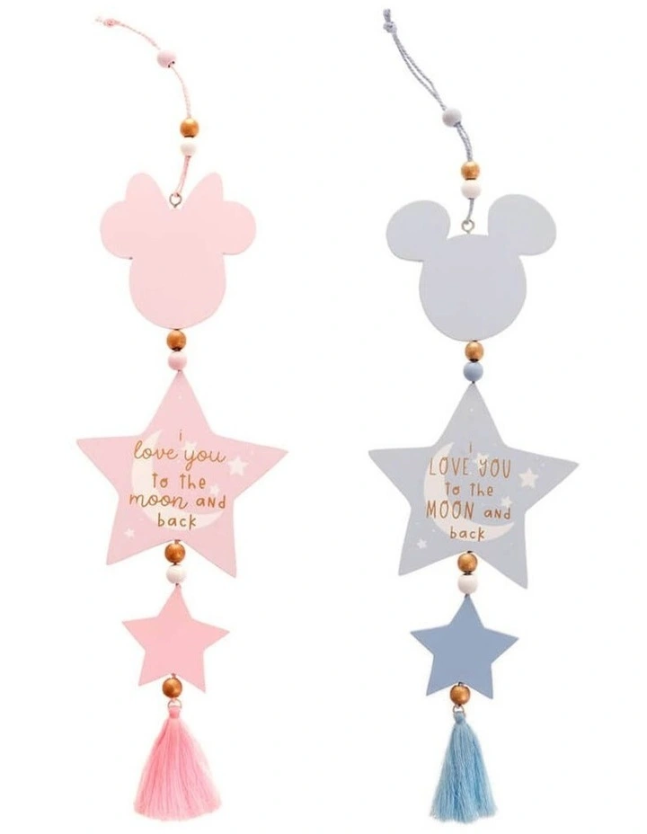Minnie Mouse Love You To The Moon Hanging Ornament in Pink image 4
