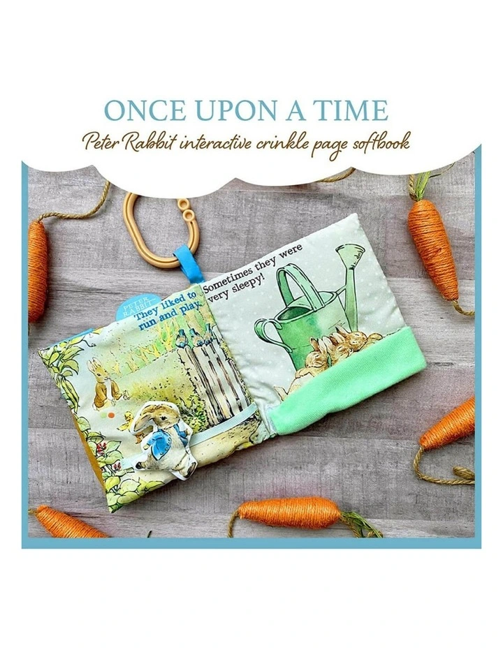 Peter Rabbit 'Once Upon A Time' Soft Book in Green image 6