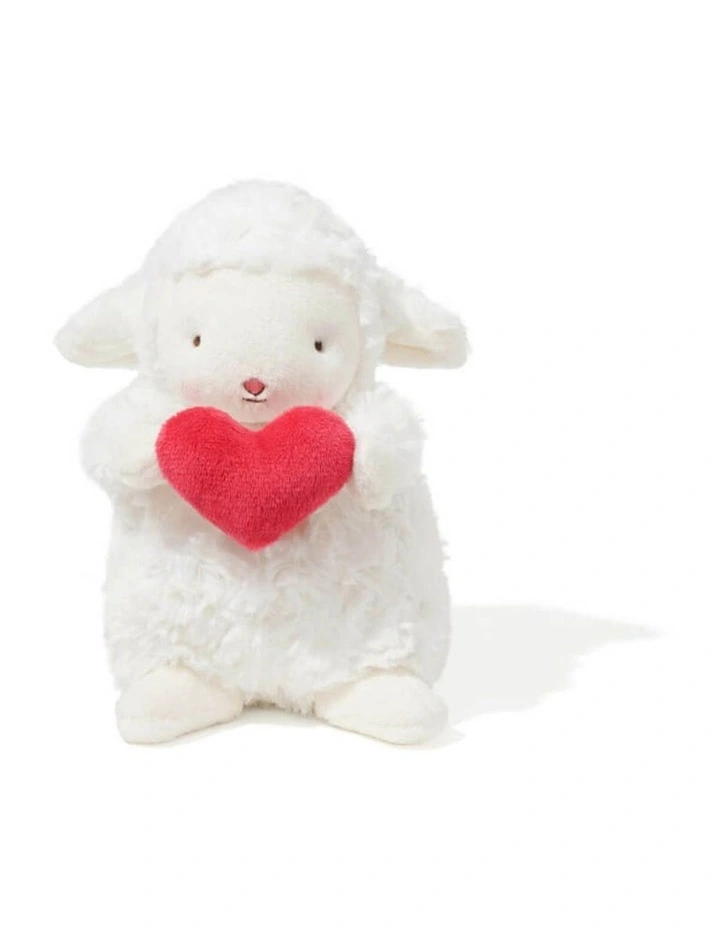 Wee Kiddo Lamb Holding Heart Soft Toy image 1