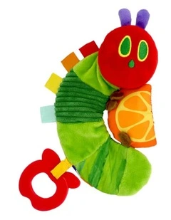 The Very Hungry Caterpillar Crinkle Teether Toy With Orange Slice