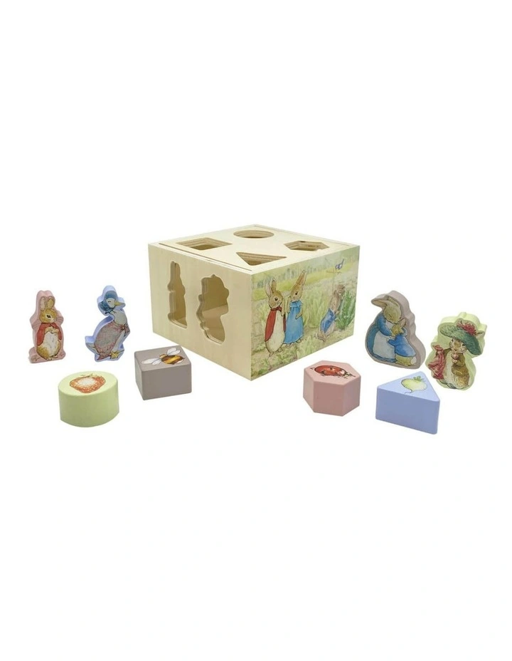 Wooden Shape Sorter Wood Activity Toy image 1