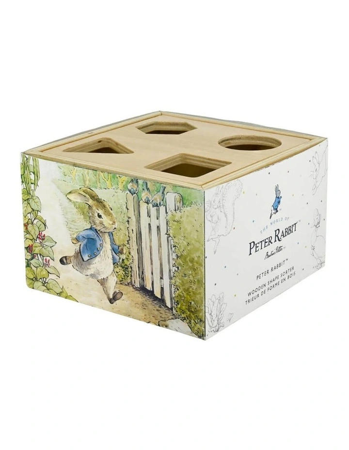 Wooden Shape Sorter Wood Activity Toy image 2
