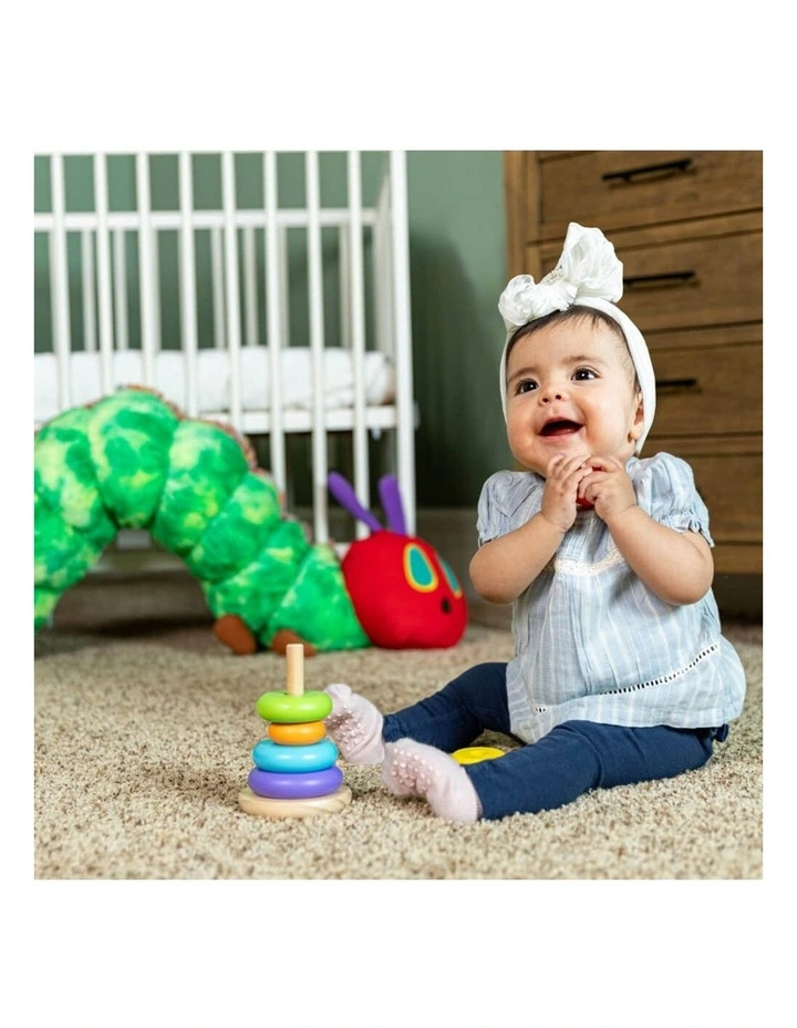 The Very Hungry Caterpillar Rainbow Stacker Wooden Activity Toy image 3