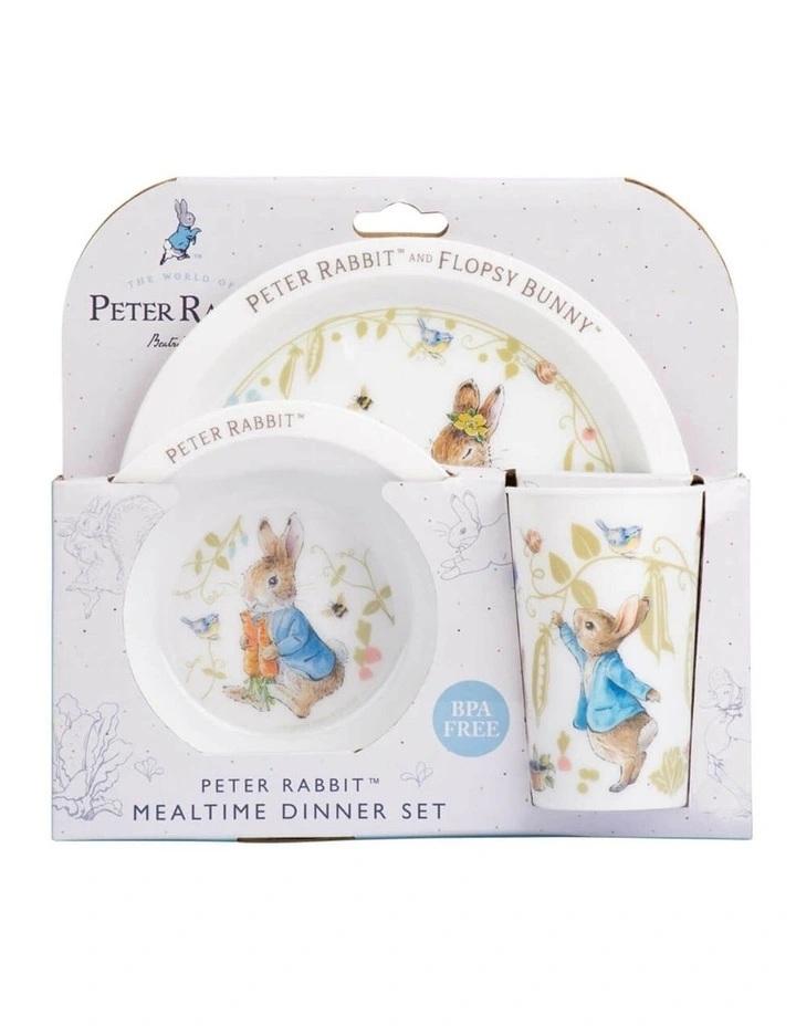 Peter Rabbit Dinner Set 3 Pieces in Multi image 1