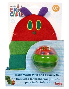 The Very Hungry Caterpillar Wash Mitt & Squirty Set Bath Toy