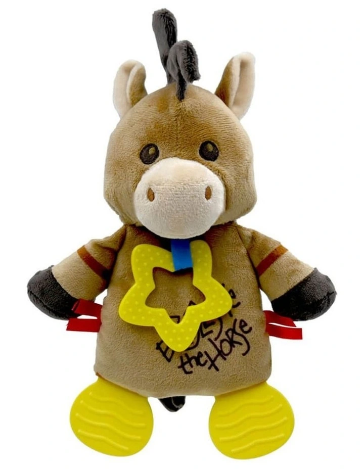 Story Bullseye Sensory Blankie Soft Toy with Teether Feet image 2