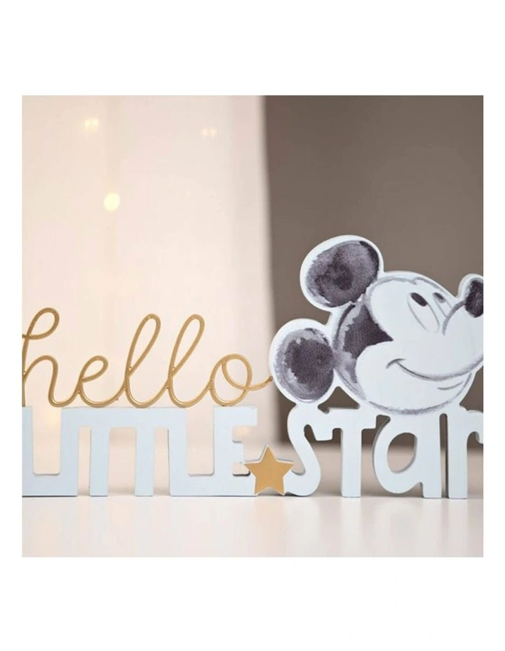 Mickey Mouse Hello Little Star MDF Word Plaque Decoration image 4