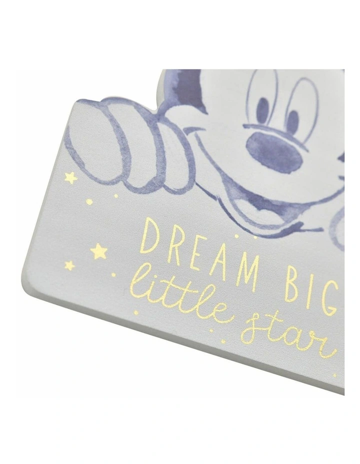 Mickey Mouse Little Star MDF Hanging Plaque Decoration in Blue image 2