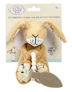 Little Nutbrown Hare Plush Soft Toy with Teether