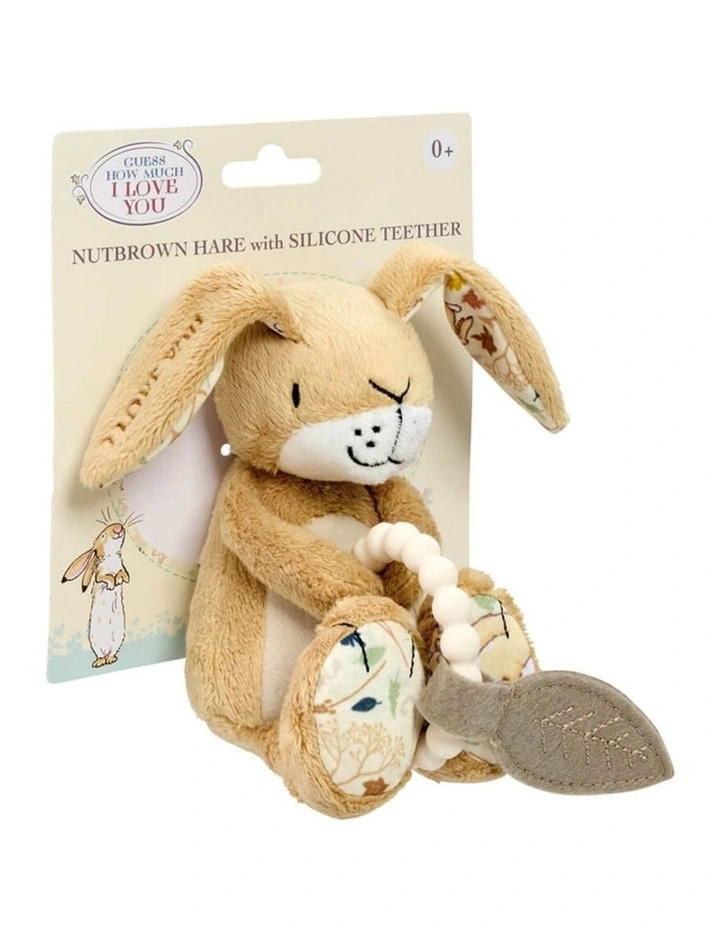 Little Nutbrown Hare Plush Soft Toy with Teether image 2