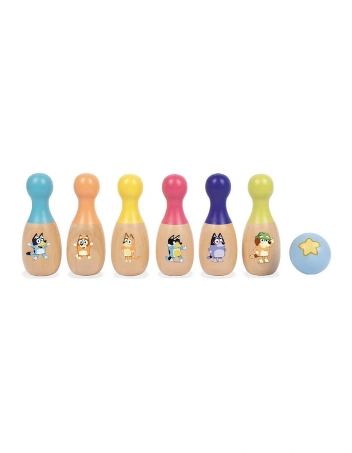 Wooden Skittle Set Activity Toy image 2
