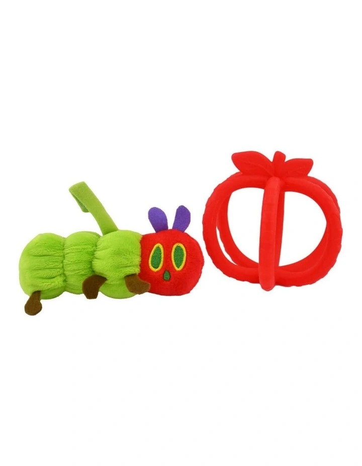 Very Hungry Caterpillar Silicone Apple Teether and Plush Caterpillar Set image 2