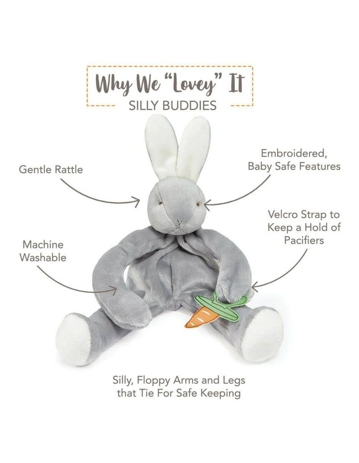 Nursery Grady Bunny Silly Buddy Soft Toy image 4