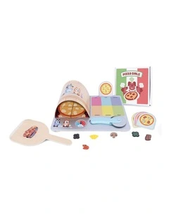 Wooden Pizza Girls Set Activity Toy