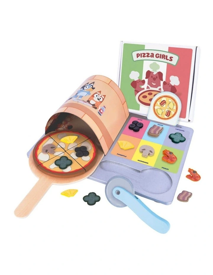 Wooden Pizza Girls Set Activity Toy image 2