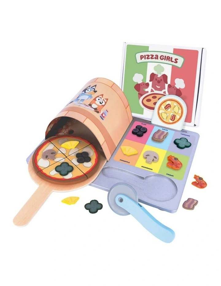 Wooden Pizza Girls Set Activity Toy image 3