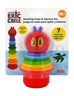 The Very Hungry Caterpillar Stacking Cup & Squirty Set Bath Toy Assorted