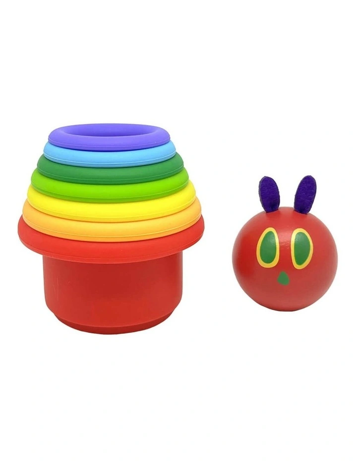 The Very Hungry Caterpillar Stacking Cup & Squirty Set Bath Toy Assorted image 3