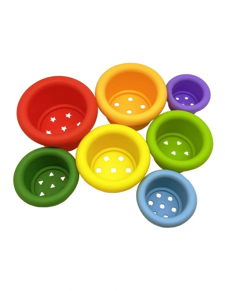 The Very Hungry Caterpillar Stacking Cup & Squirty Set Bath Toy Assorted image 5