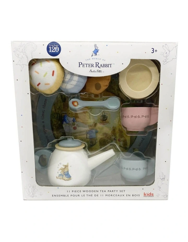 Wooden Tea Party Set Activity Toy 10 Pieces image 2