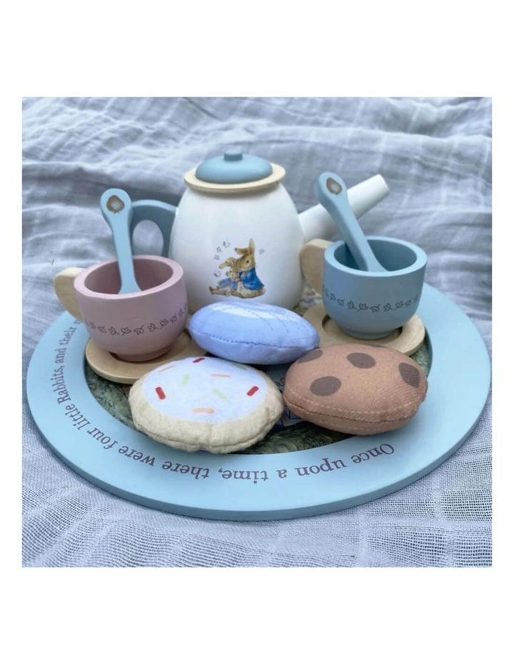 Wooden Tea Party Set Activity Toy 10 Pieces image 3