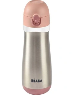 Stainless Steel Spout Bottle 350ml - Pink