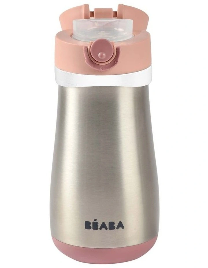 Stainless Steel Spout Bottle 350ml - Pink image 2