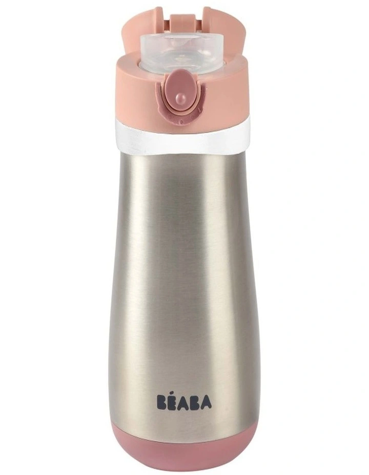 Stainless Steel Spout Bottle 350ml - Pink image 2