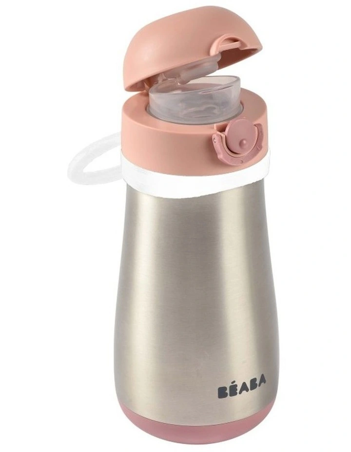 Stainless Steel Spout Bottle 350ml - Pink image 4