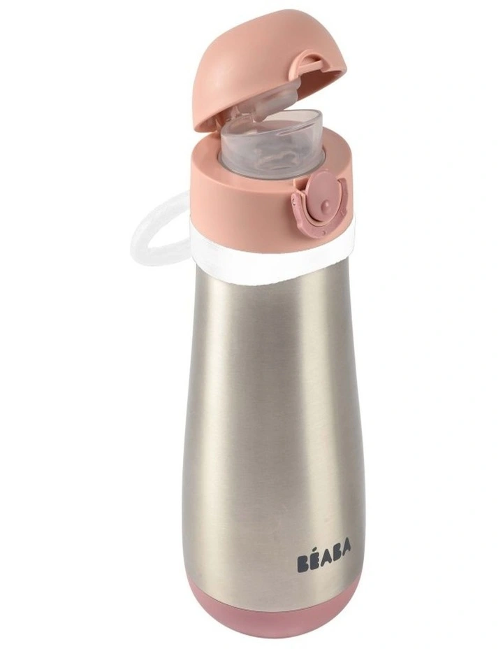 Stainless Steel Spout Bottle 350ml - Pink image 4