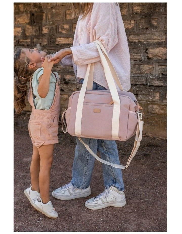 Paris Nappy Bag - Dusty Pink image 5