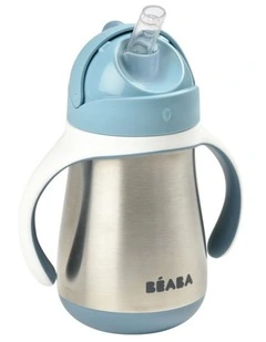 Stainless Steel Straw Cup 250ml - Windy Blue