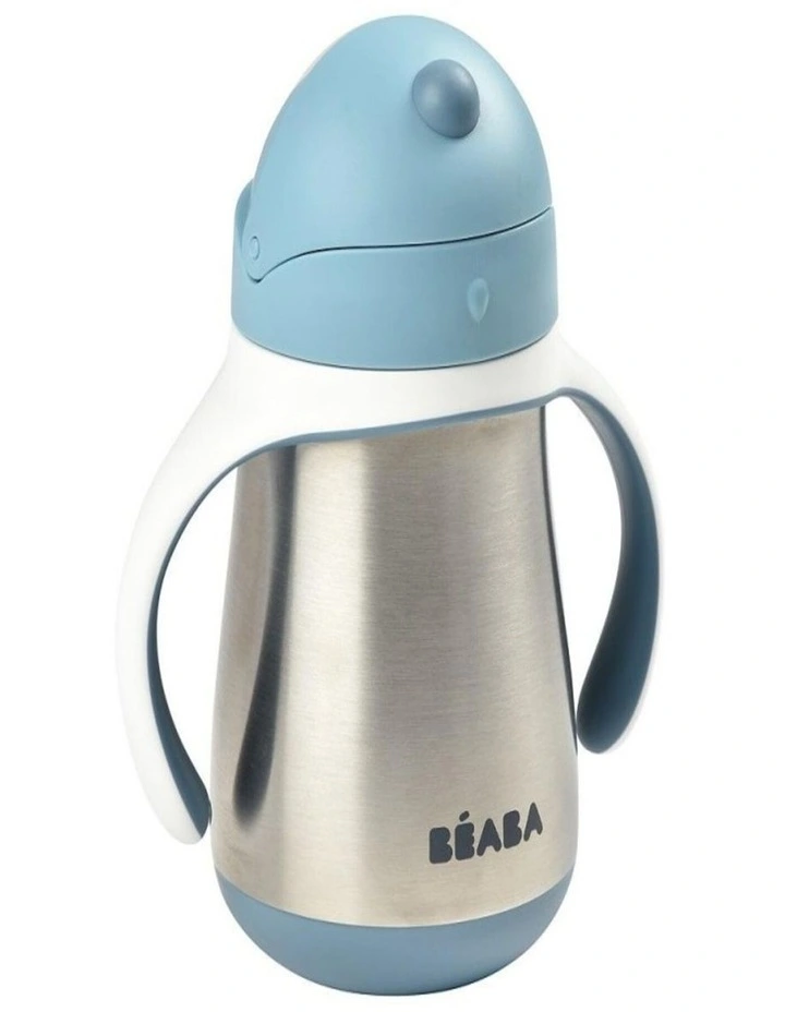 Stainless Steel Straw Cup 250ml - Windy Blue image 2