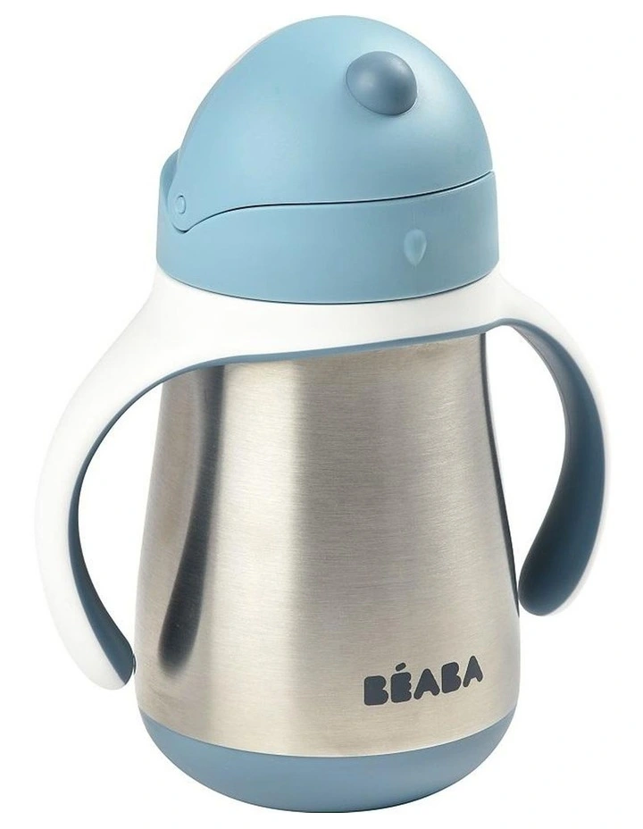 Stainless Steel Straw Cup 250ml - Windy Blue image 3