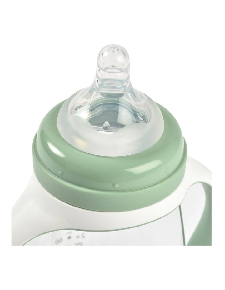 2 in 1 Bottle to Sippy Learning Cup 210ml - Sage Green image 5