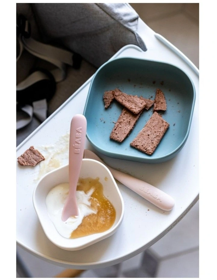 1st Stage Silicone Spoons & Case 2 Pack - Cotton Candy/Sorbet image 4